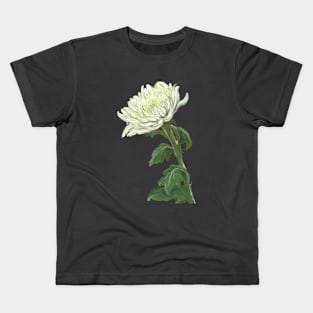 white flower Kids T-Shirt